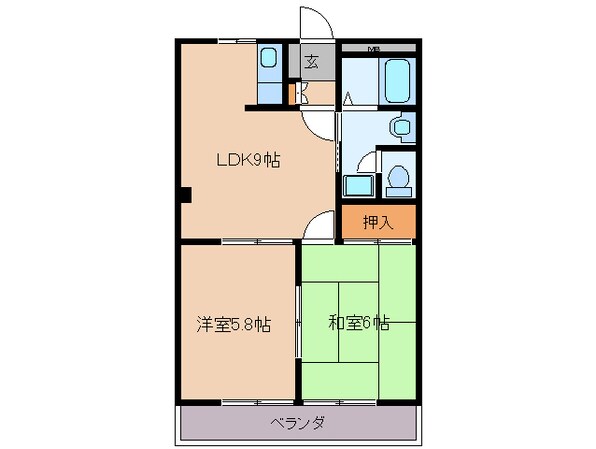 田丸駅 徒歩72分 1階の物件間取画像